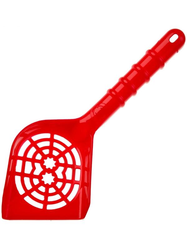 Совок изогнутый для кошачьего туалета, 28,5 х 11 х 1,6 см, микс цветов