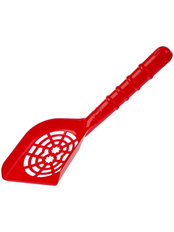 Совок изогнутый для кошачьего туалета, 28,5 х 11 х 1,6 см, микс цветов