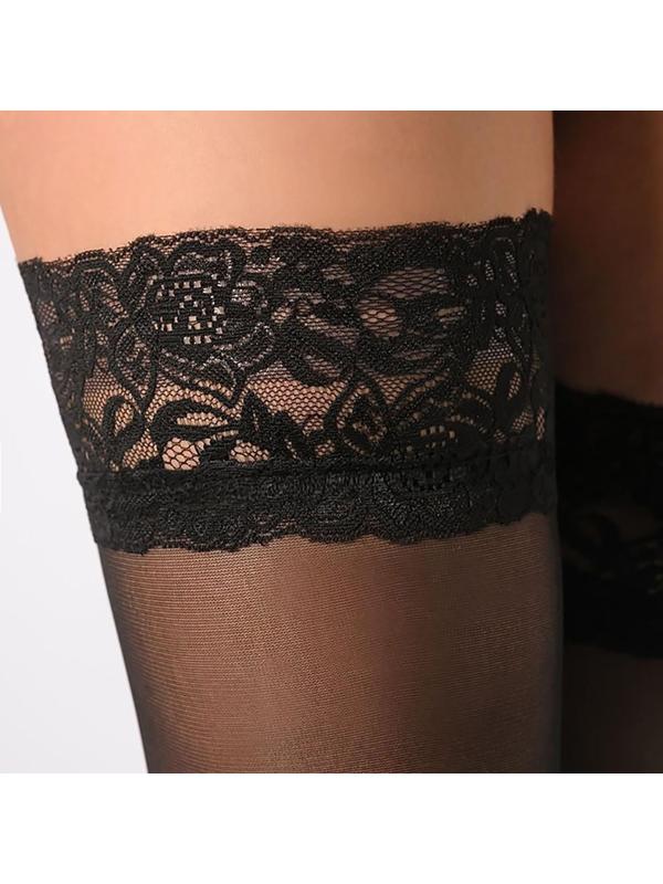 Чулки женские Caprice 40 цвет чёрный (nero), р-р 4