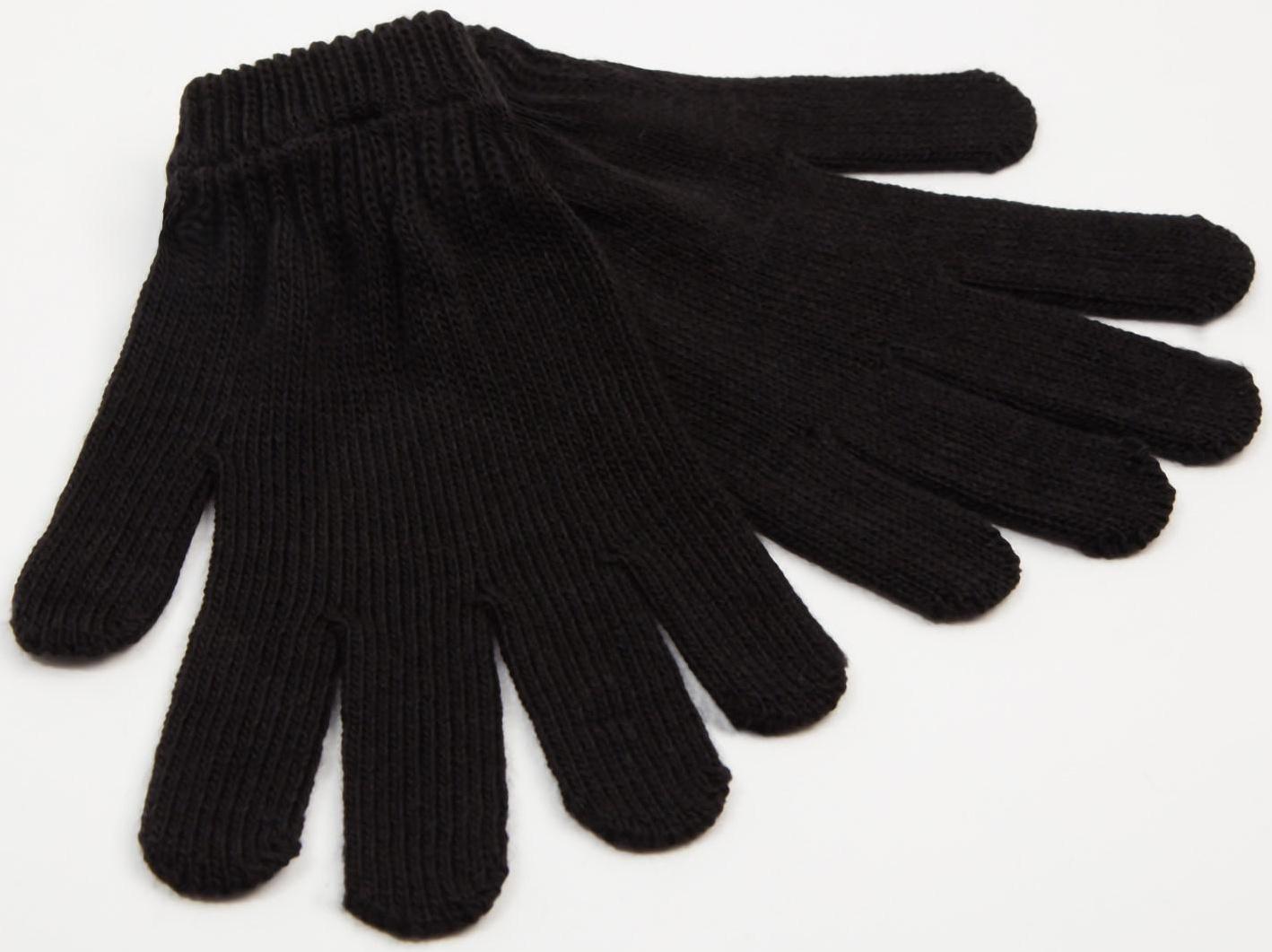 Перчатки мужские, цвет чёрный, размер 20