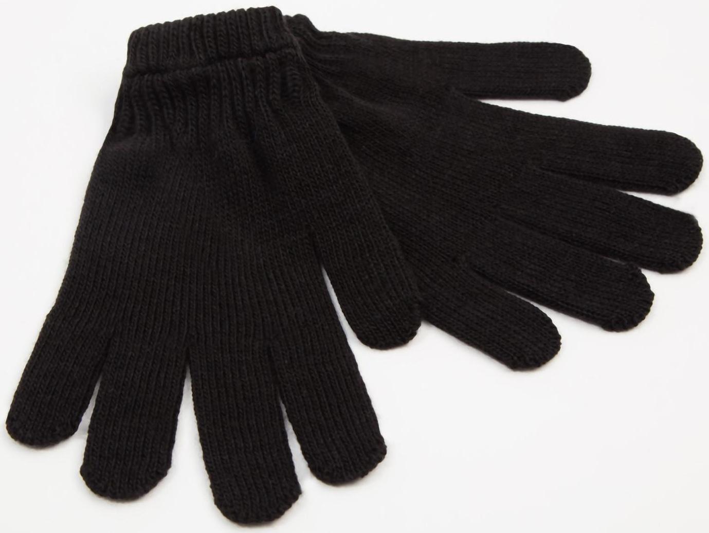 Перчатки мужские, цвет чёрный, размер 20