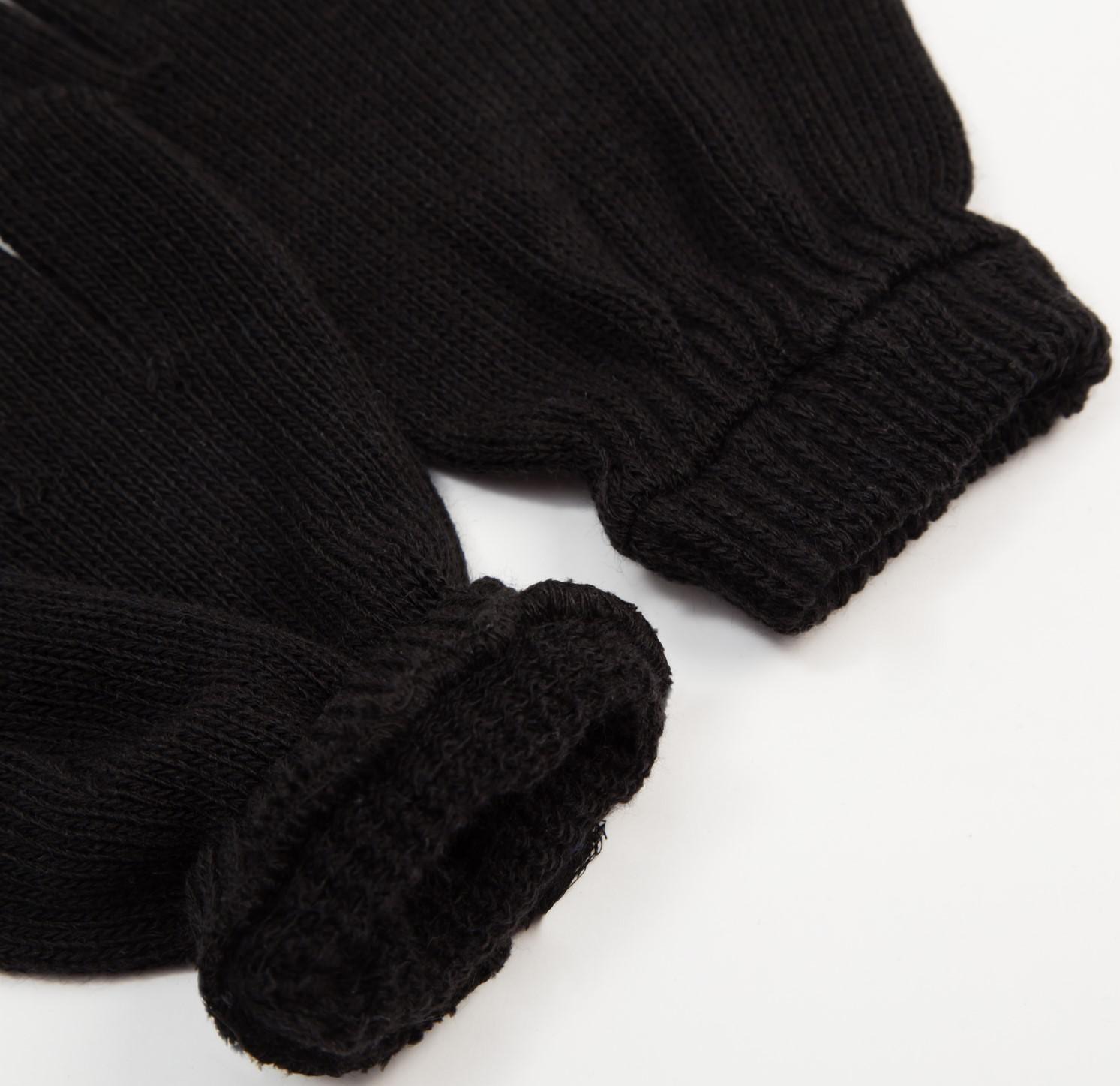 Перчатки мужские, цвет чёрный, размер 20