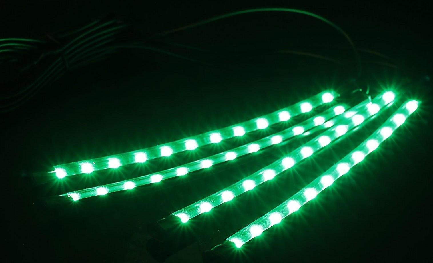 Подсветка салона 12 LED-5050, 22 см, пульт, светомузыка, мультисвет RGB, 4 шт