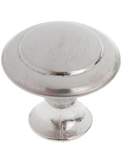 Ручка кнопка ТУНДРА, d=23 мм, цвет матовый никель