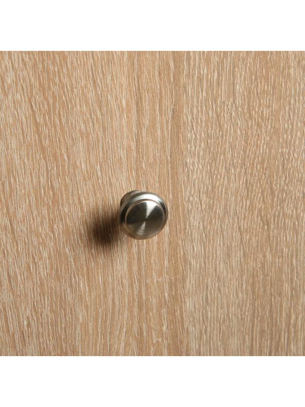 Ручка кнопка ТУНДРА, d=23 мм, цвет матовый никель