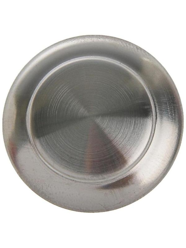 Ручка кнопка ТУНДРА, d=28 мм, цвет матовый никель