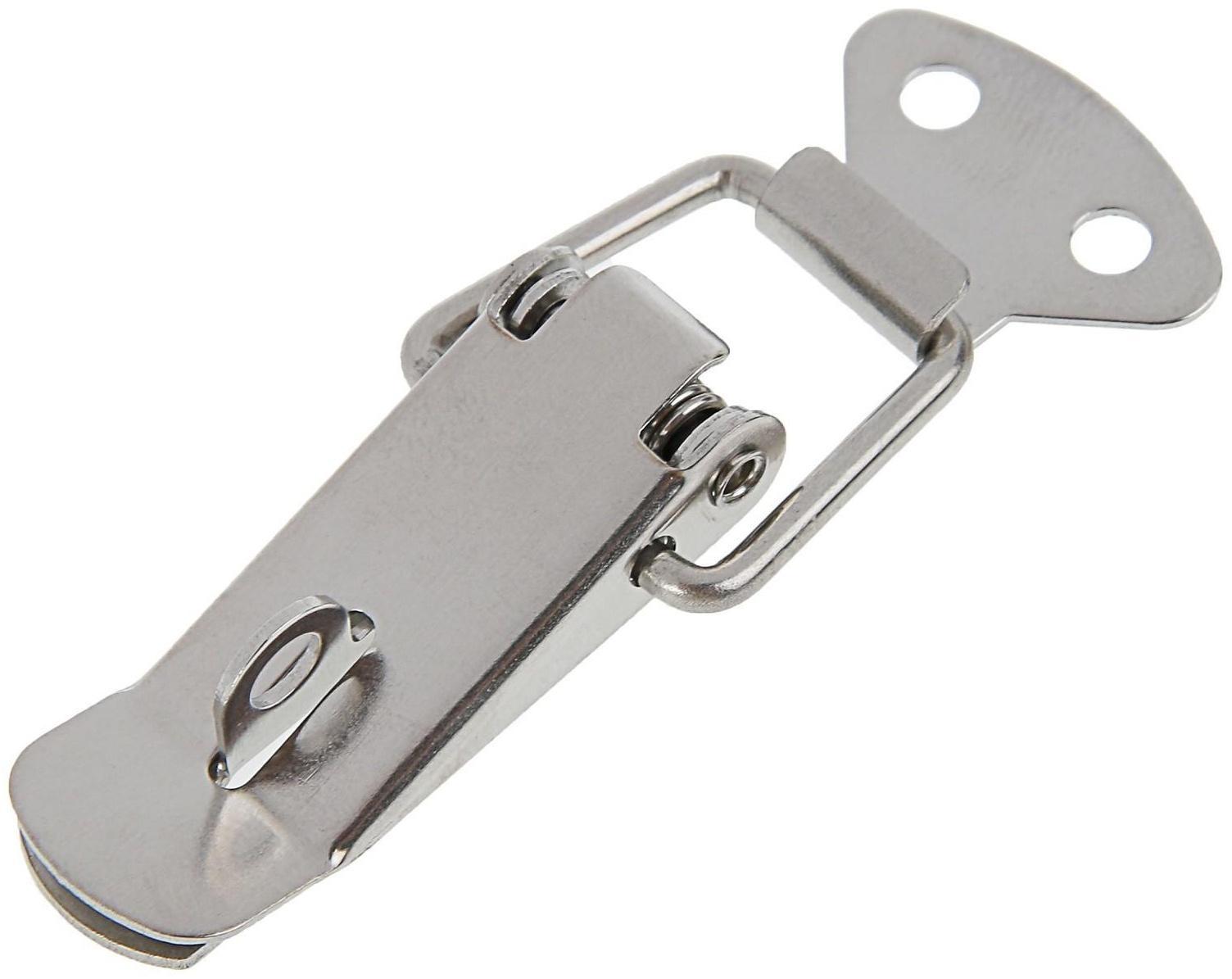 Замок-защёлка на ящик Z01, 4.5 см, нержавейка