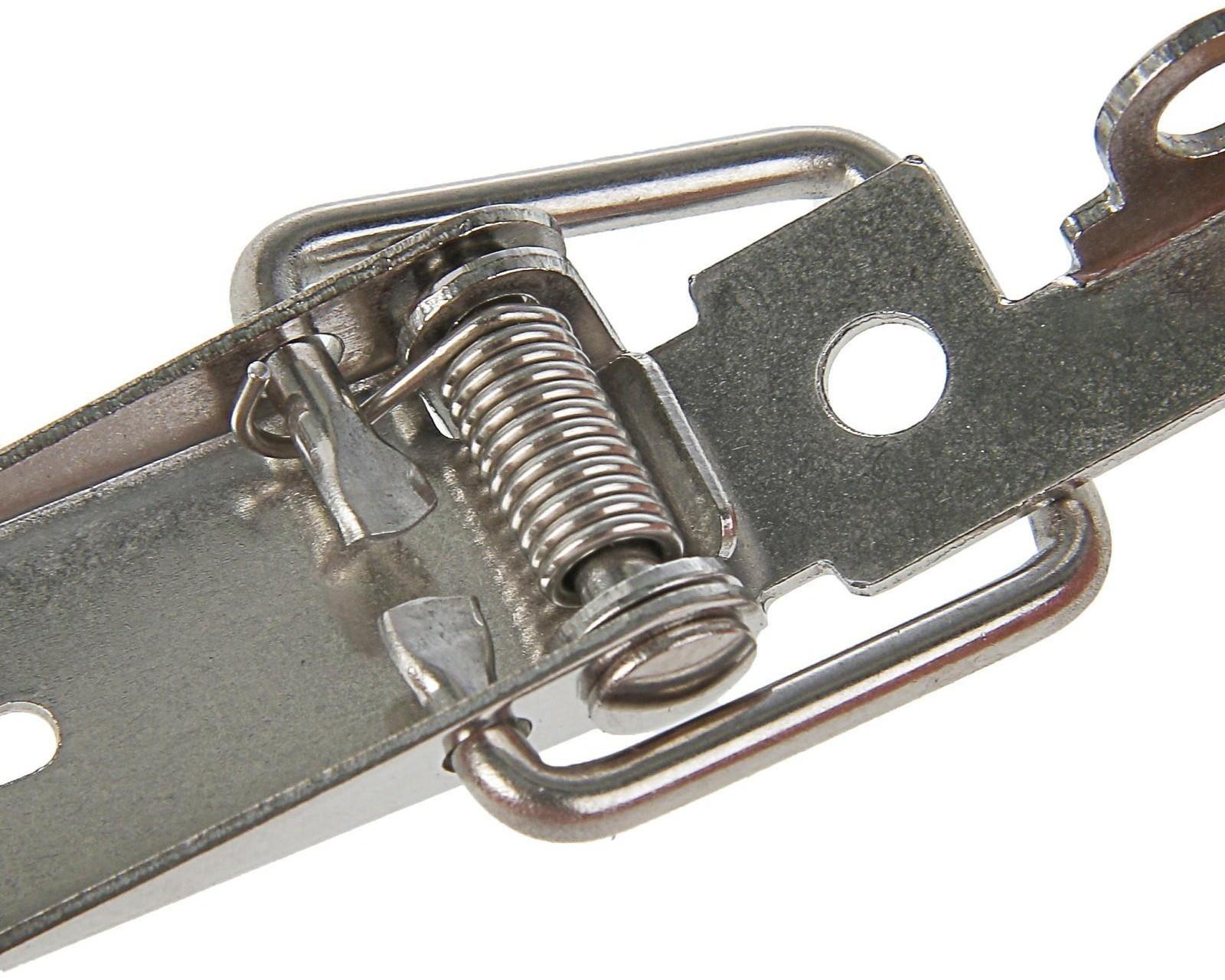 Замок-защёлка на ящик Z01, 4.5 см, нержавейка