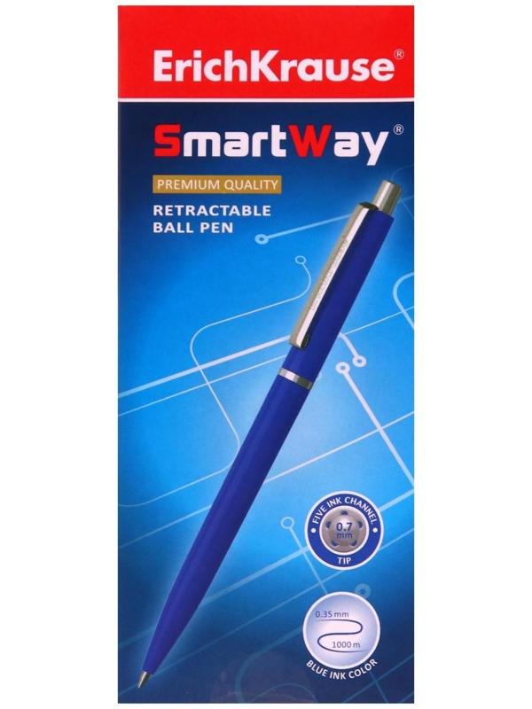 Ручка шариковая автоматическая Smart, узел 0.7 мм, под логотип, чернила синие, длина линии письма 1000 метров