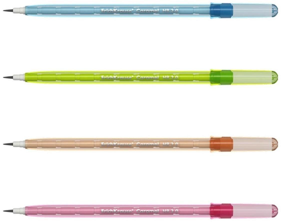 Карандаш сегментный НВ, 1.5 мм, ErichKrause Caramel, микс