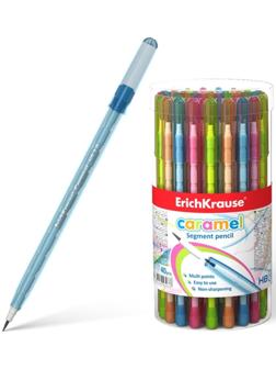 Карандаш сегментный НВ, 1.5 мм, ErichKrause Caramel, микс