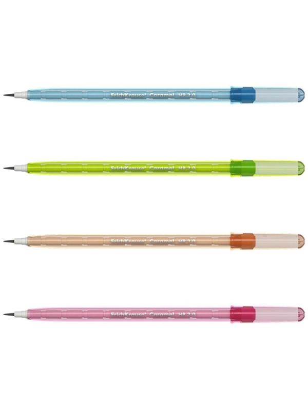 Карандаш сегментный НВ, 1.5 мм, ErichKrause Caramel, микс