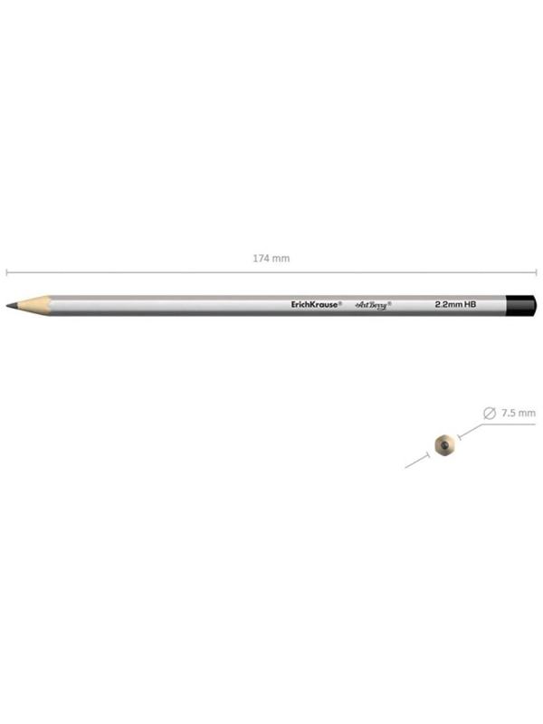 Набор карандашей чернографитных разной твердости 12 штук ErichKrause