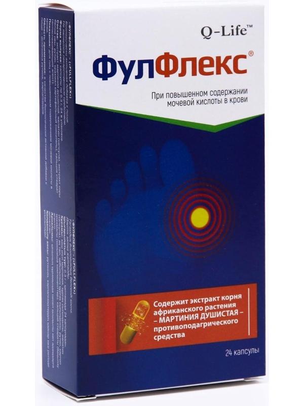 Капсулы Фулфлекс при подагре, заболеваниях суставов, 24 капсулы