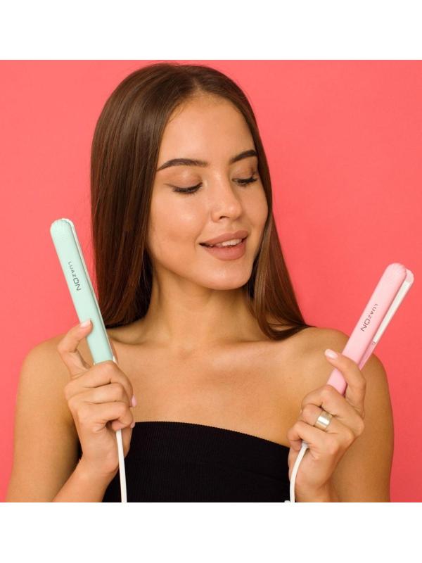 Выпрямитель Luazon LW-27, мини, 25 Вт, керамическое покрытие, 180°C, бирюзовый