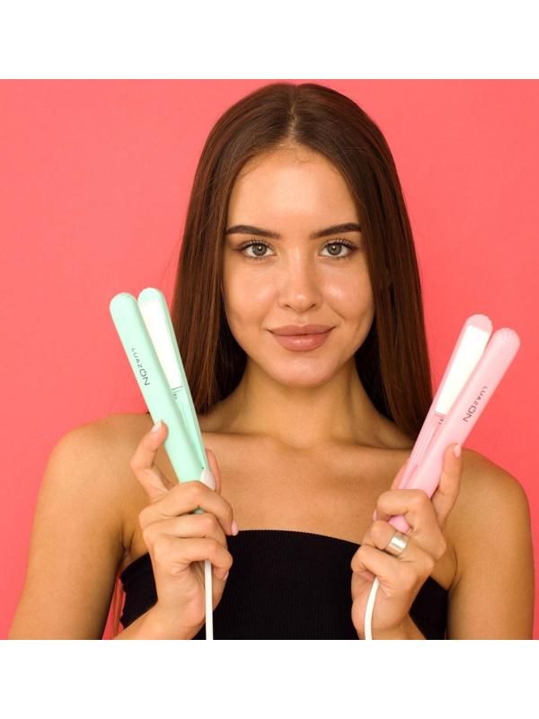 Выпрямитель Luazon LW-27, мини, 25 Вт, керамическое покрытие, 180°C, бирюзовый