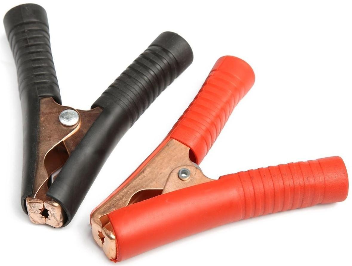 Зажим АКБ 9 см, 50 А, обмедненный, комплект 2 шт