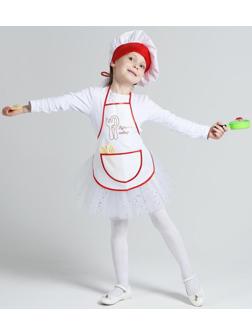 Карнавальный набор «Поварёнок с посудкой», фартук, колпак, посуда, р. 28-30, рост 98-116 см