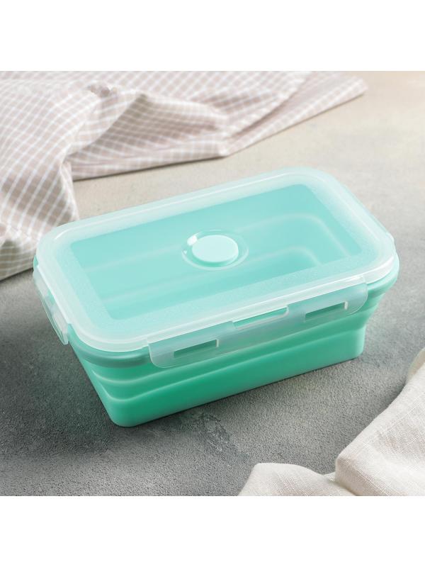 Контейнер складной «Коста», 1 л, 17,8×11,5×6,5 см, с крышкой, цвет МИКС