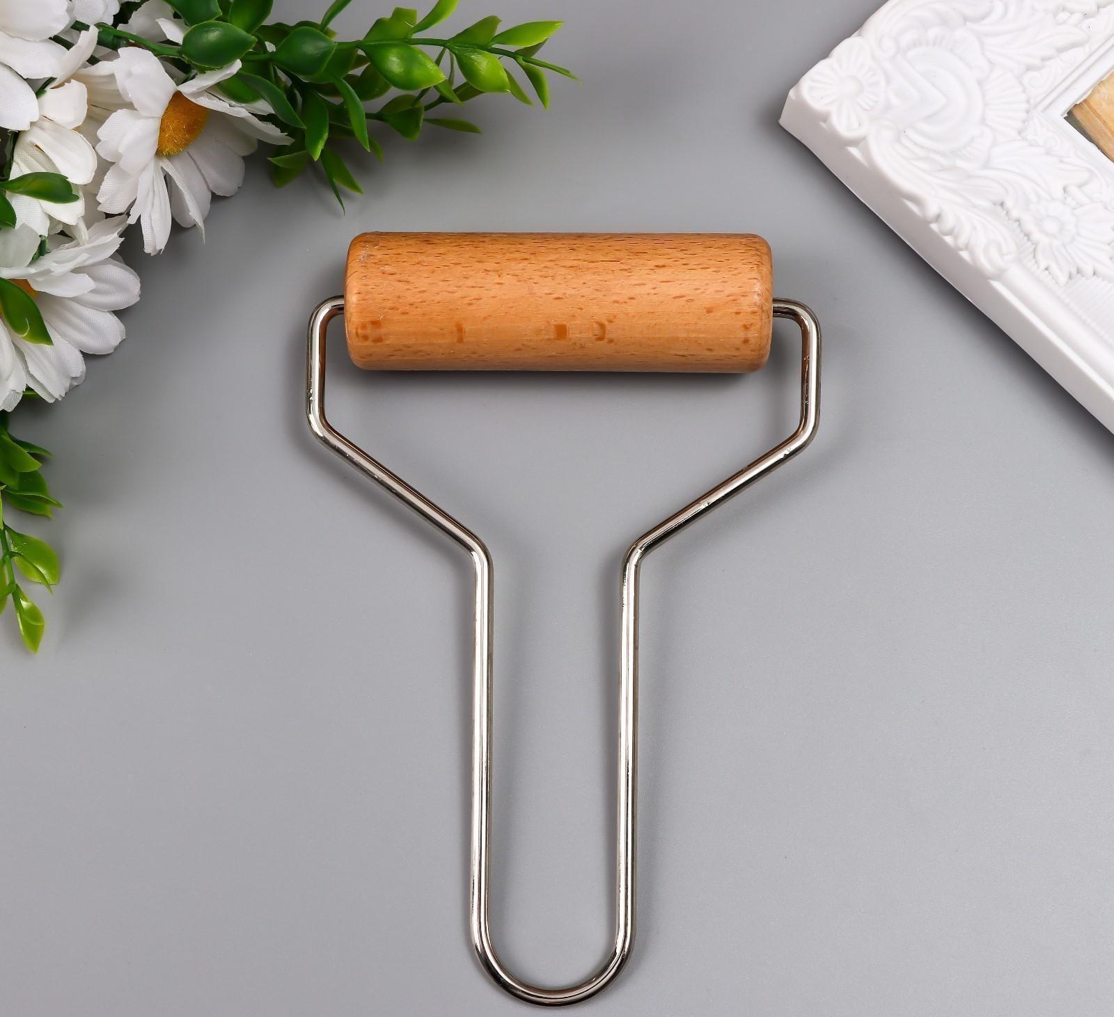 Ролик для творчества 10х15,5х3 см дерево, металл