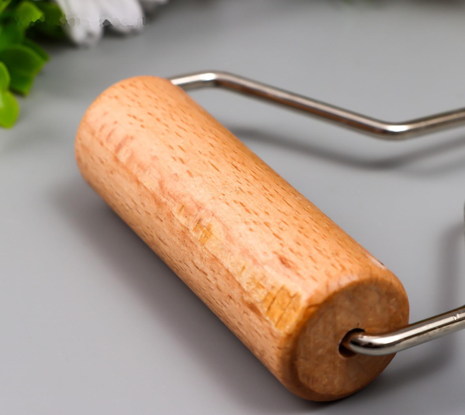 Ролик для творчества 10х15,5х3 см дерево, металл