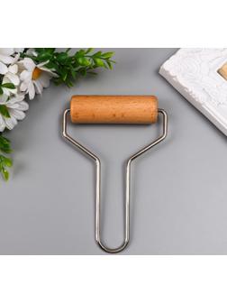 Ролик для творчества 10х15,5х3 см дерево, металл