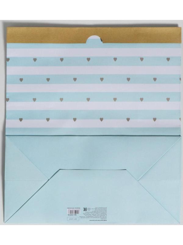 Пакет крафтовый «Вдохновение», 32 × 36 × 16 см