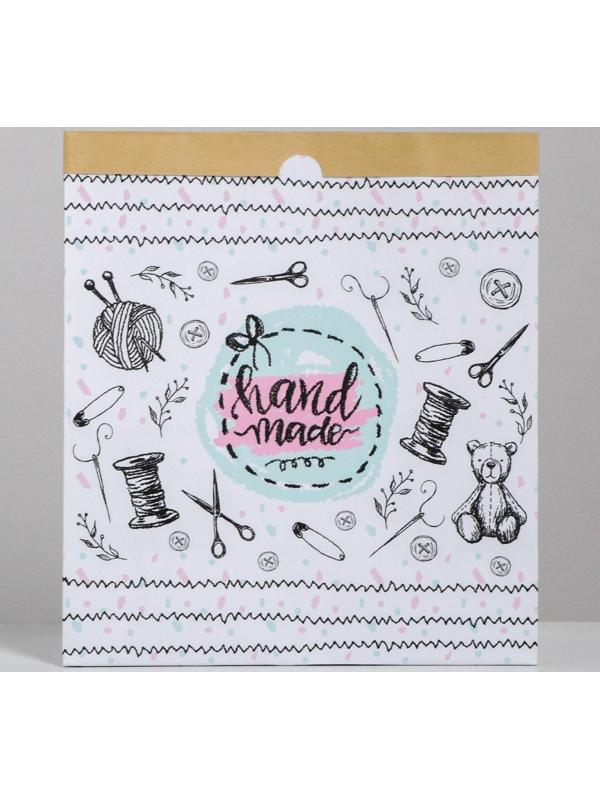 Пакет крафтовый «Hand made», 32 х 36 х 16 см