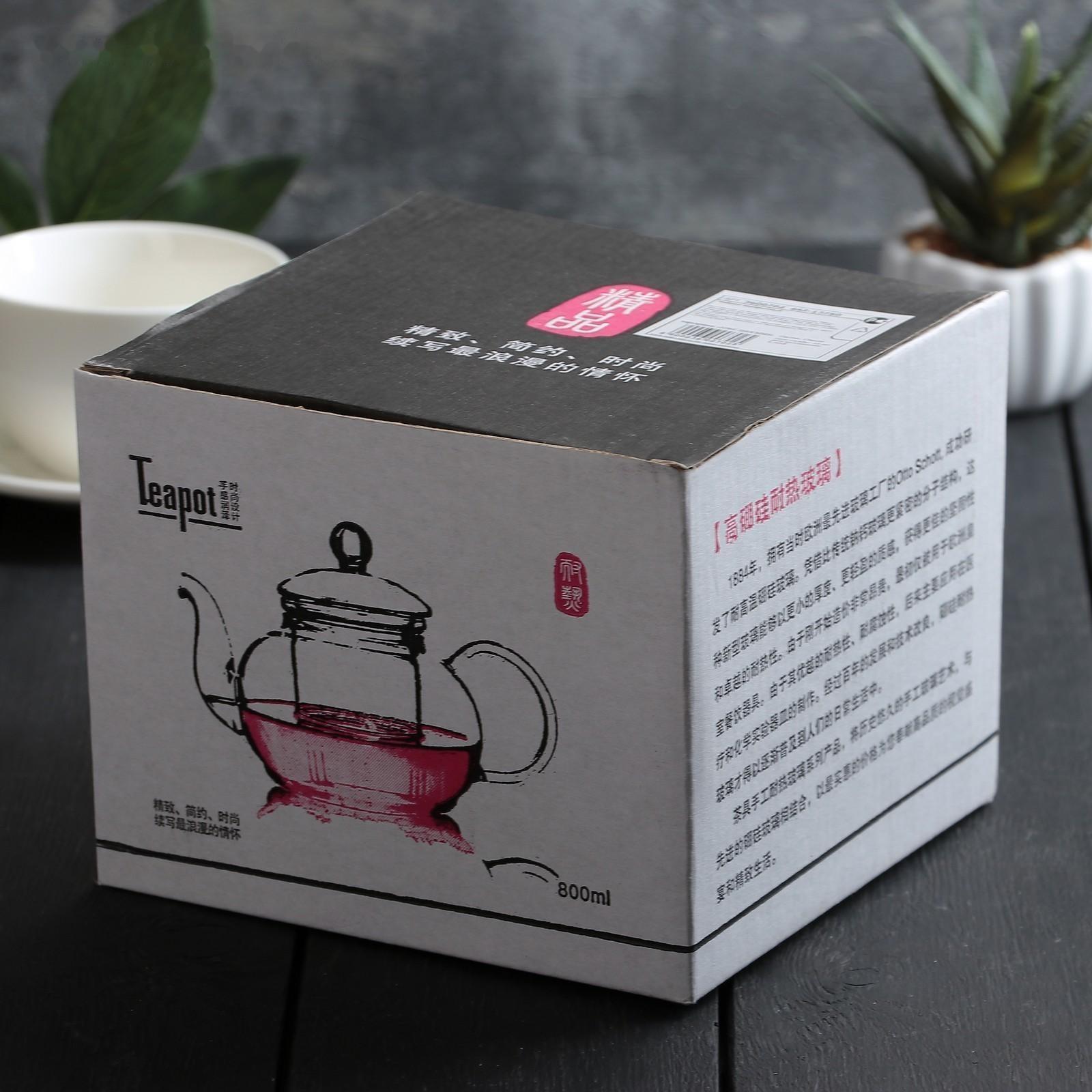 Чайник стеклянный заварочный «Грин», 700 мл, стеклянное сито