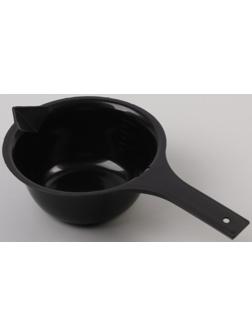 Чаша для окрашивания, с удлинённой ручкой, 300 мл, d = 12 см, цвет чёрный