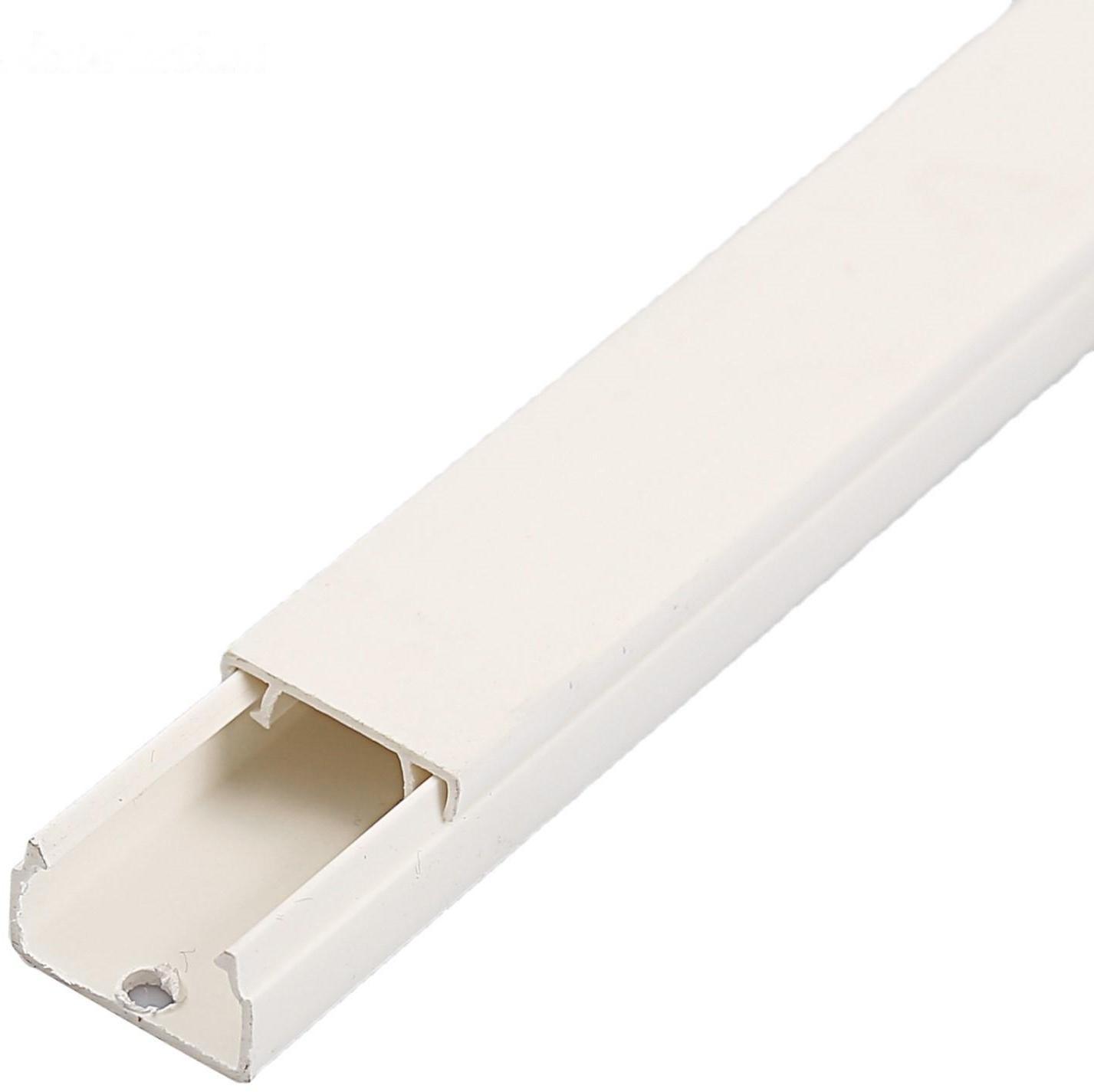 Кабель-канал IEK ECOLINE, 15х10 мм, L=2000 мм, пластик, белый