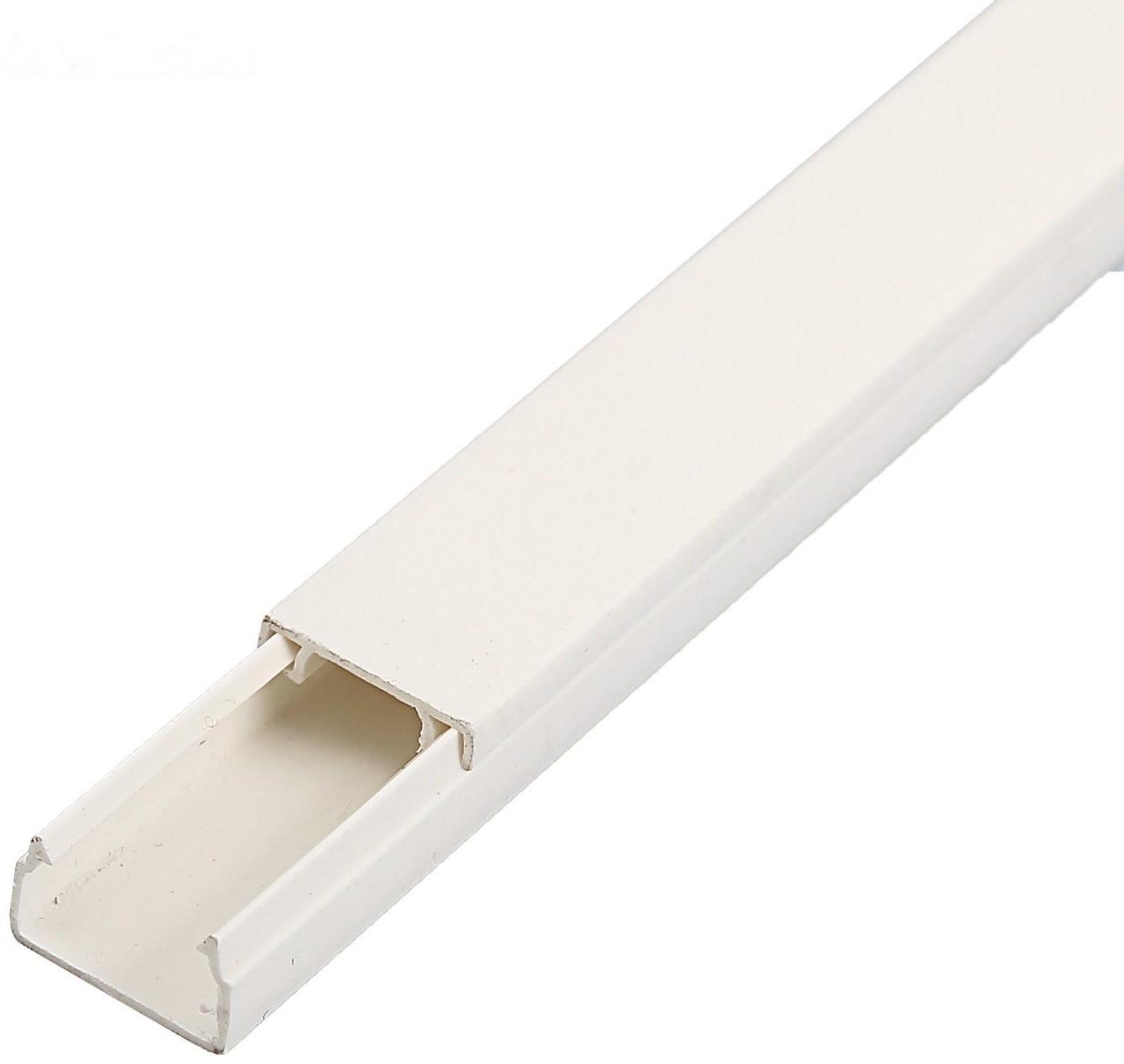 Кабель-канал IEK ECOLINE, 15х10 мм, L=2000 мм, пластик, белый