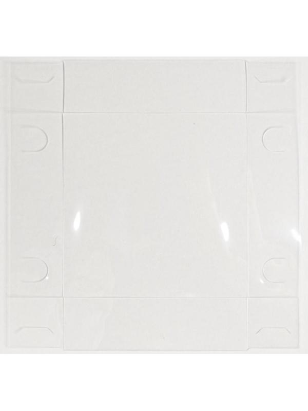 Коробка для цветов с PVC крышкой «С Любовью», 12 × 12 × 12 см