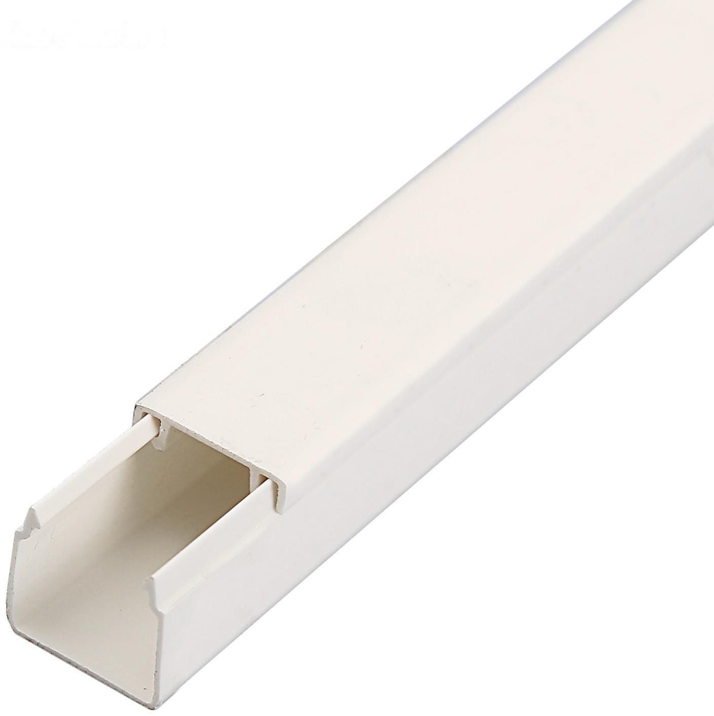 Кабель-канал IEK ECOLINE, 16х16 мм, L=2000 мм, пластик, белый