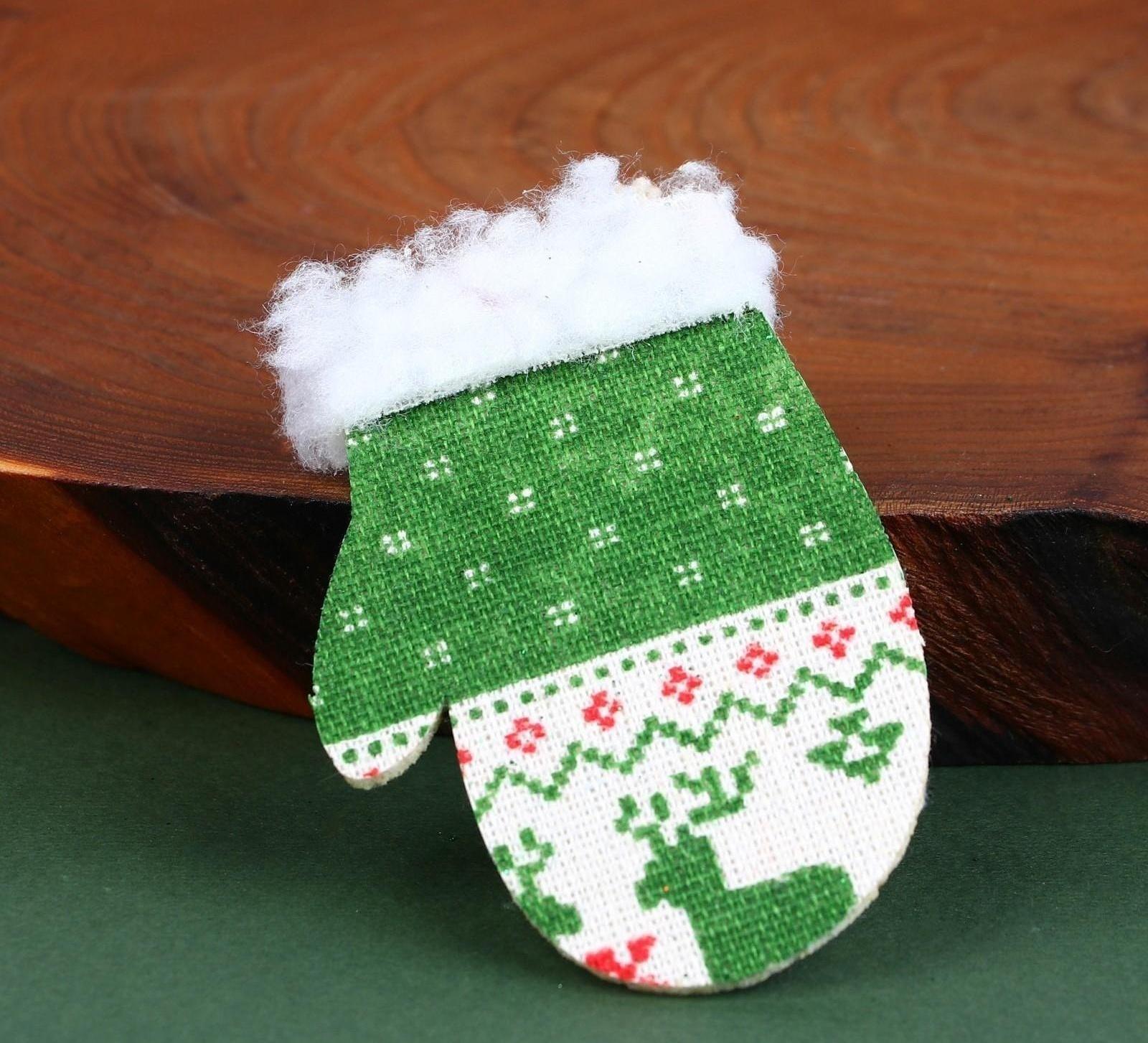 Новогодние витые свечи с декором «С Новым годом!», набор