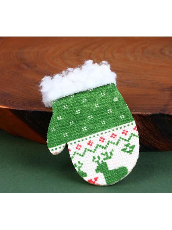 Новогодние витые свечи с декором «С Новым годом!», набор