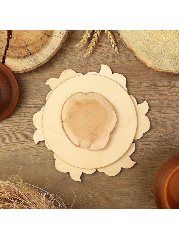 Подставка под горячее «Лилии», D=20 см, можжевельник