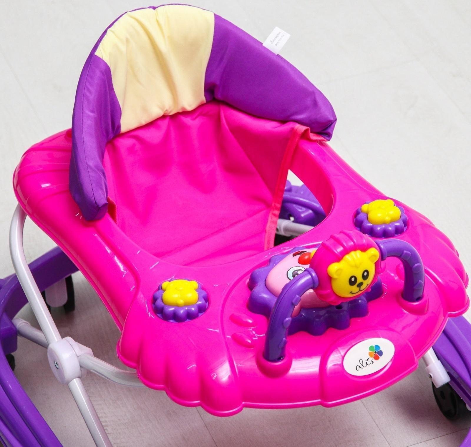 Ходунки «Львёнок», звуковые эффекты, цвет розовый