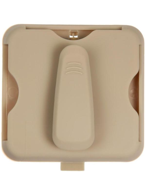 Держатель очков и визиток на солнцезащитный козырек, бежевый