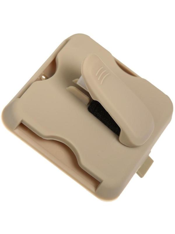 Держатель очков и визиток на солнцезащитный козырек, бежевый