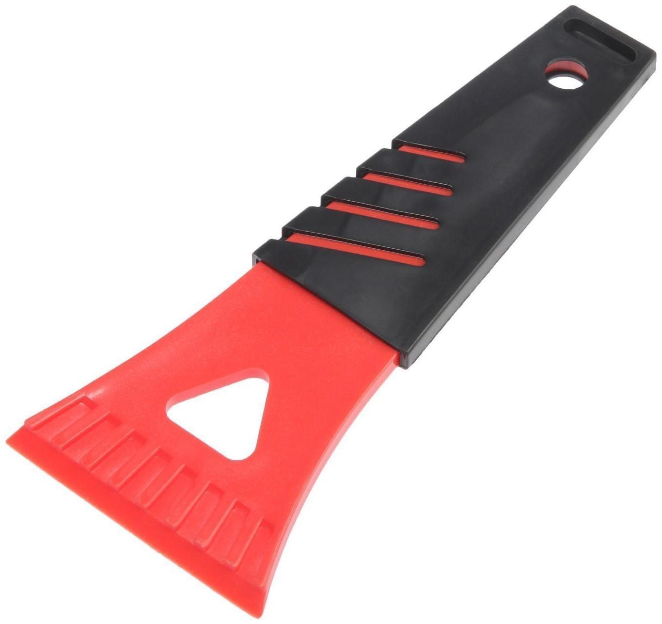 Скребок для льда TORSO, ширина 7 см, красно-черный
