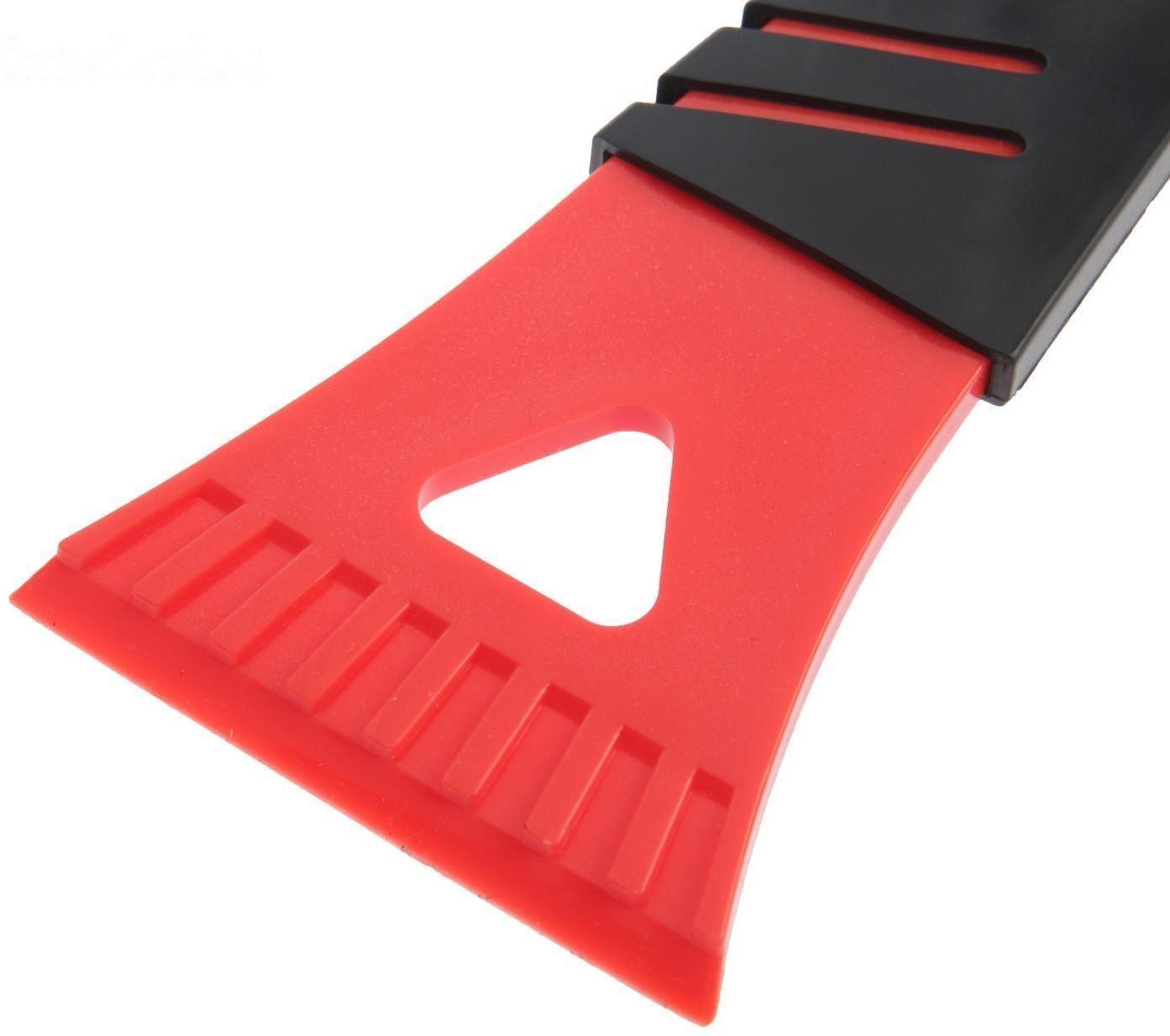 Скребок для льда TORSO, ширина 7 см, красно-черный