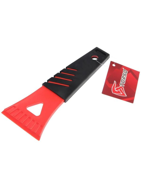 Скребок для льда TORSO, ширина 7 см, красно-черный