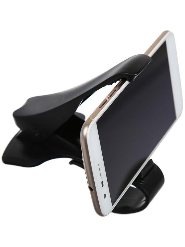 Держатель телефона, прищепка на панель приборов, черный