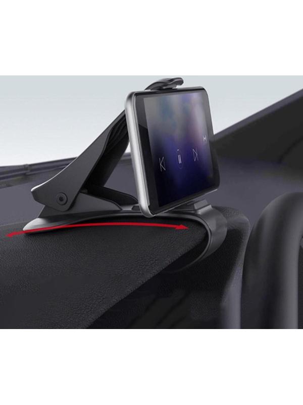 Держатель телефона, прищепка на панель приборов, черный