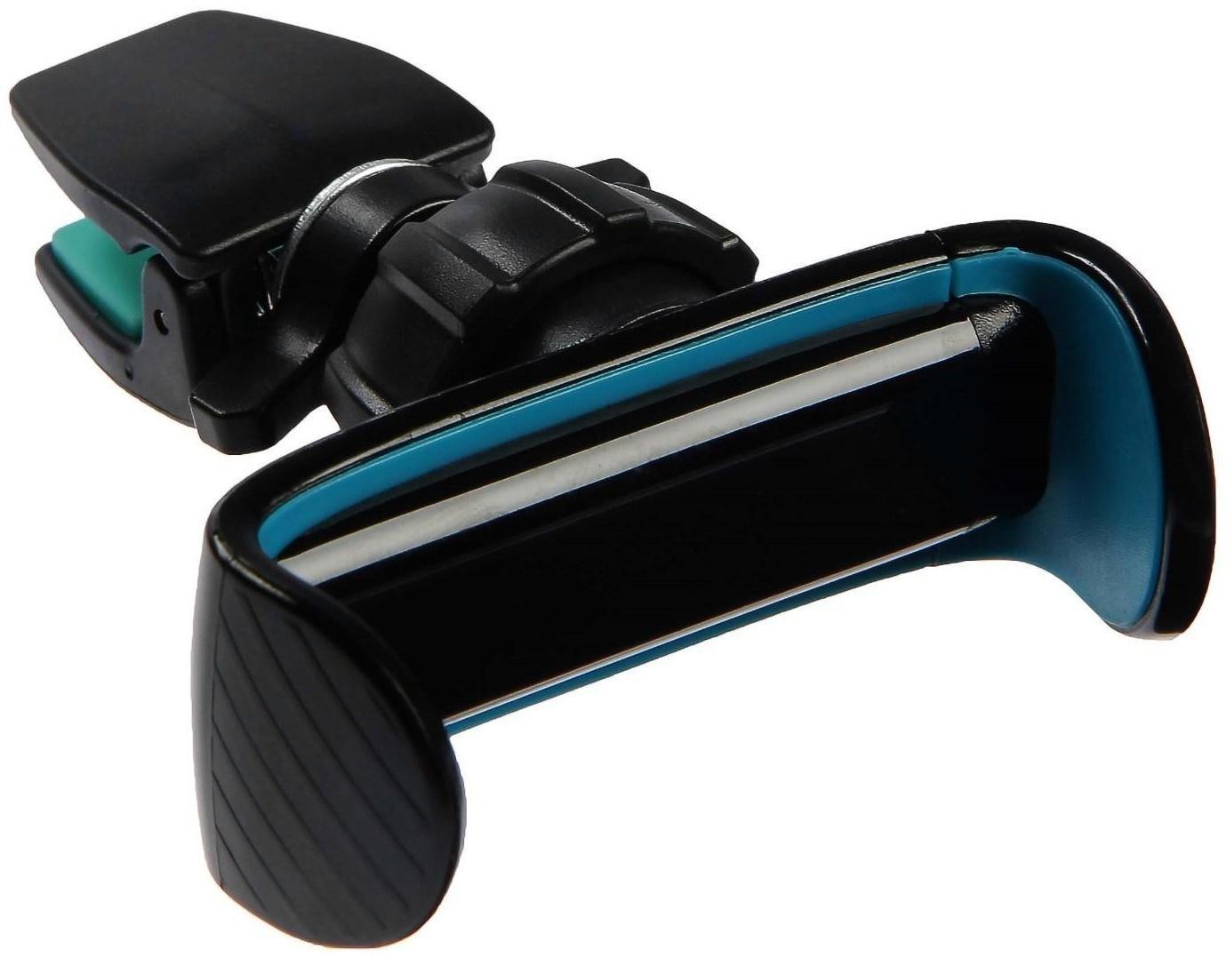 Держатель в дефлектор раздвижной 60 мм - 95 мм на прищепке, синий