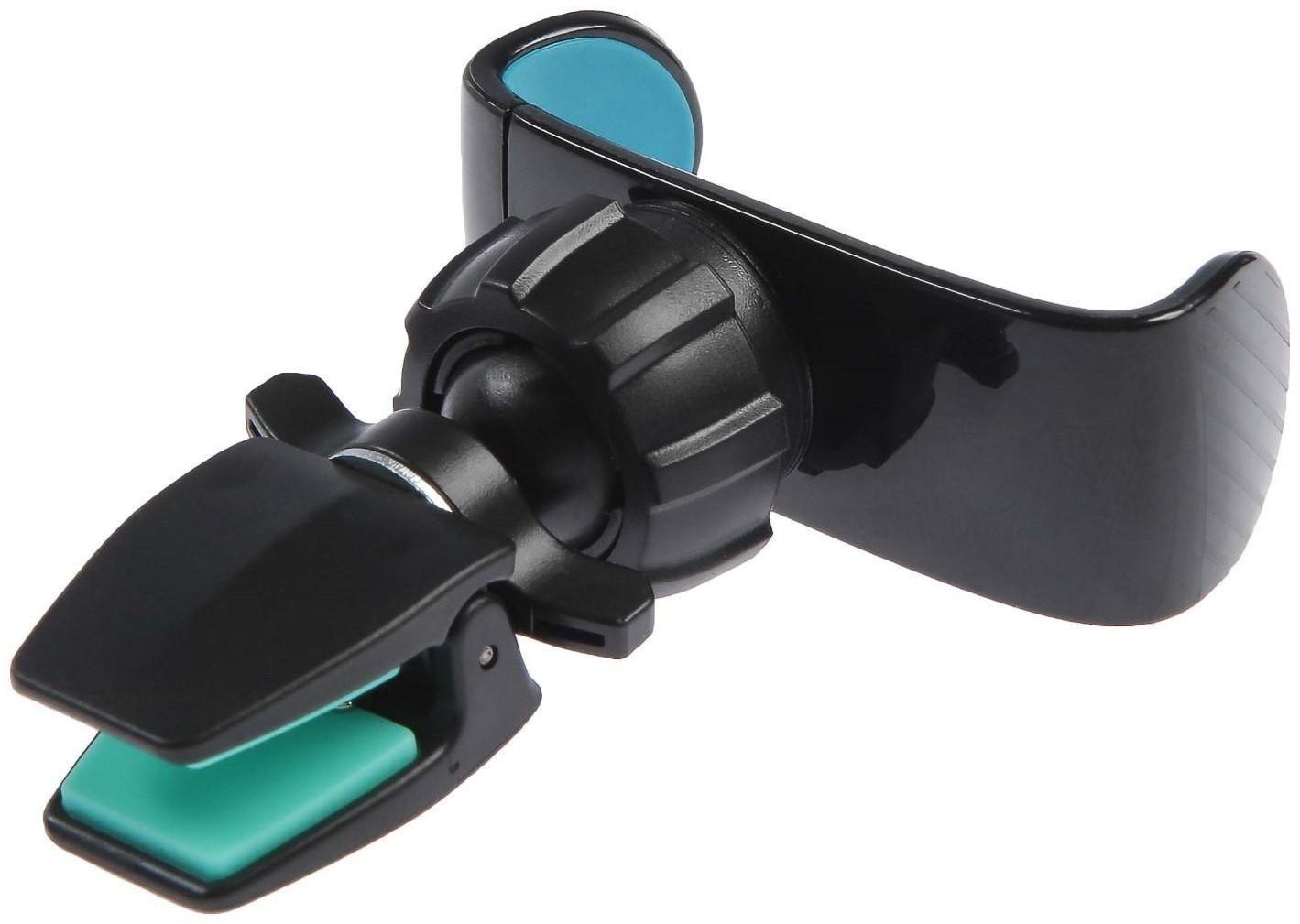 Держатель в дефлектор раздвижной 60 мм - 95 мм на прищепке, синий