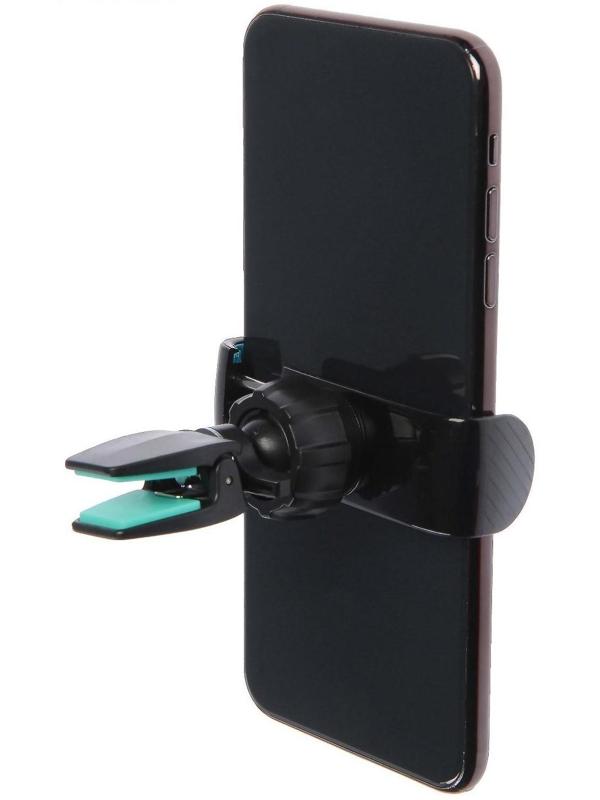 Держатель в дефлектор раздвижной 60 мм - 95 мм на прищепке, синий