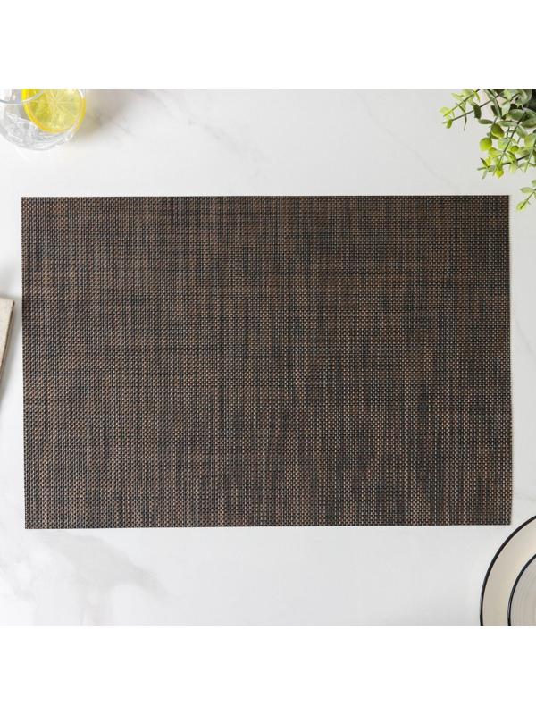 Салфетка сервировочная на стол «Канва», 45×30 см, цвет бежевый