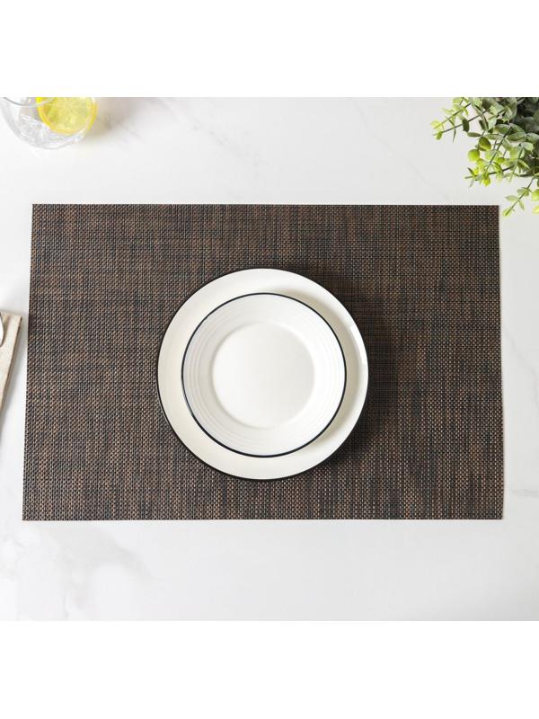 Салфетка сервировочная на стол «Канва», 45×30 см, цвет бежевый